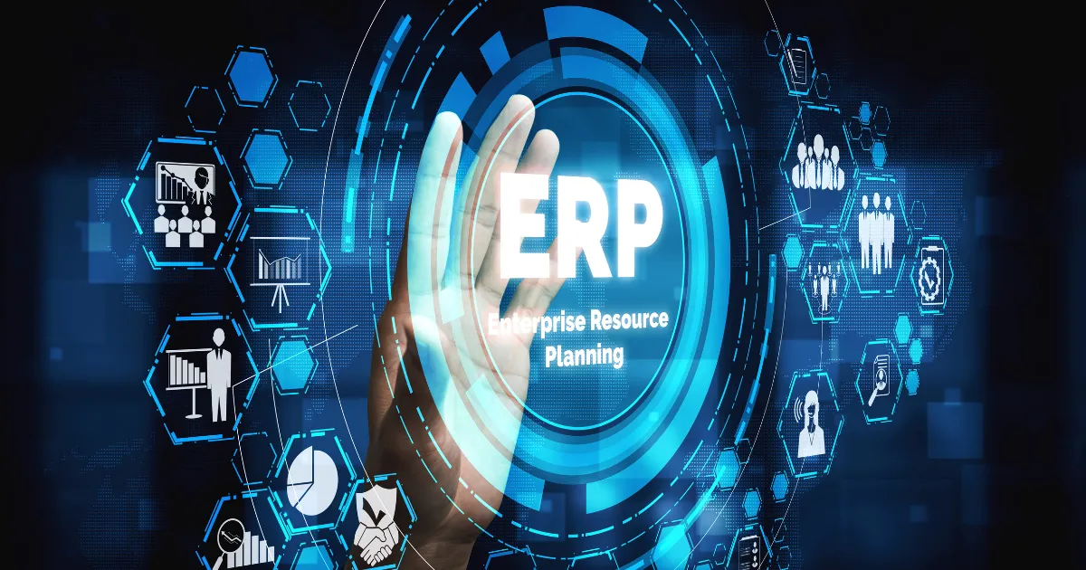 ERP sistemi kavramını anlatan görsel